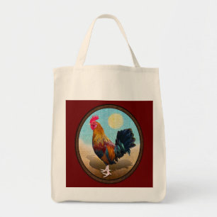 Bolso De Tela Key West - Óvalo de cosecha de gallos gitanos