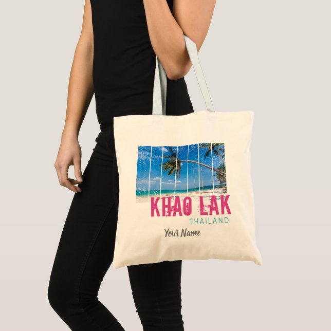 Bolso De Tela Khao Lak Phang-Nga Souvenir Tailandés de Playa Vin (Anverso (producto))