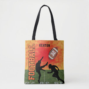 Bolso De Tela Kickball Jugador de Fútbol