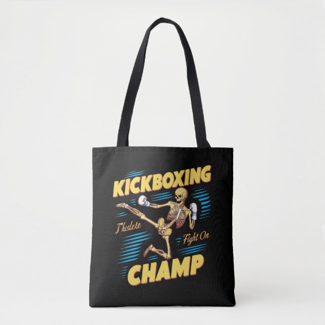 Bolso De Tela Kickboxing Champ (Anverso)