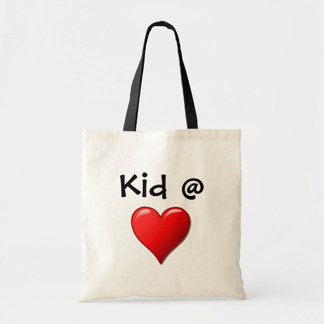 Bolso De Tela Kid @ Heart Bag (Frente)