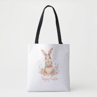 Bolso De Tela Kids Bunny Easter Egg Hunt Tote Bag.