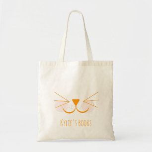 Bolso De Tela Kids Cat Kitten Animal Library Book Tote Bag