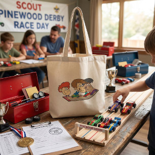 Bolso De Tela Kids Pinewood Derby Car Race