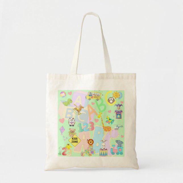 Bolso De Tela kids zone tote bag (Frente)