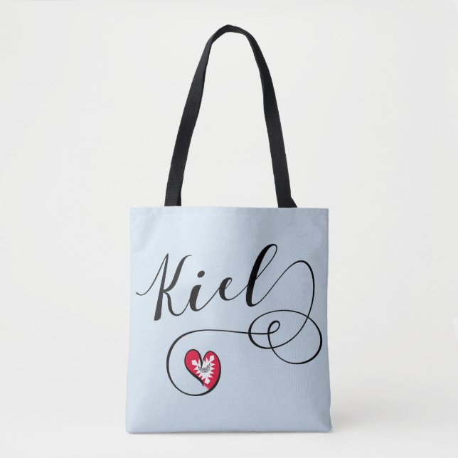 Bolso De Tela Kiel Heart Grocery Bag, Alemania (Anverso)