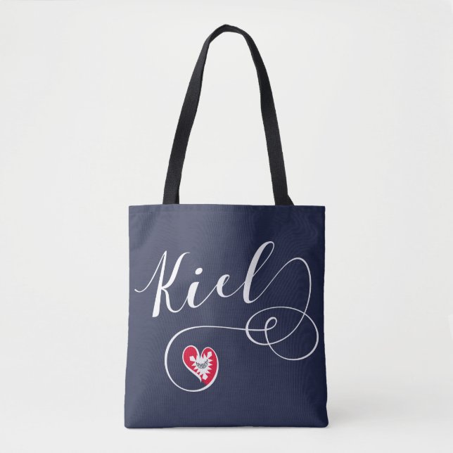 Bolso De Tela Kiel Heart Grocery Bag, Alemania (Anverso)