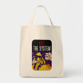 Bolso De Tela Kill the System Anti-Establishment Pyramid Eye Art