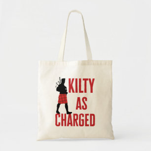Bolso De Tela Kilty con Chiste de píun divertido Kilt cargado