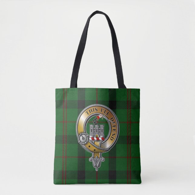 Bolso De Tela Kincaid Tartán & Badge (Anverso)
