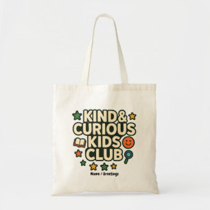 Bolso De Tela Kind & Curious Kids Club Mentalidad de Crecimiento