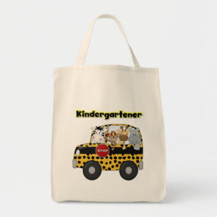 Bolso De Tela Kindergartener de los animales del parque