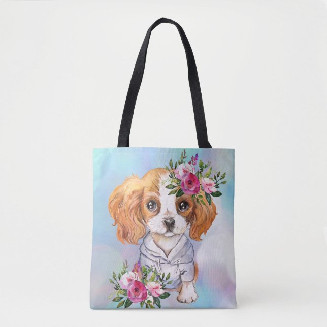 Bolso De Tela King Charles Cavalier Tote Bag (Anverso)