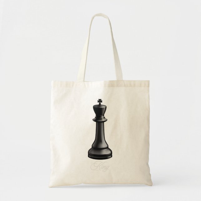 Bolso De Tela King Chess Piece Halloween Disfraces de ajedrez Lo (Frente)