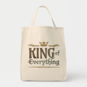 Bolso De Tela KING of Everything - Gran Corona medieval de DAD M