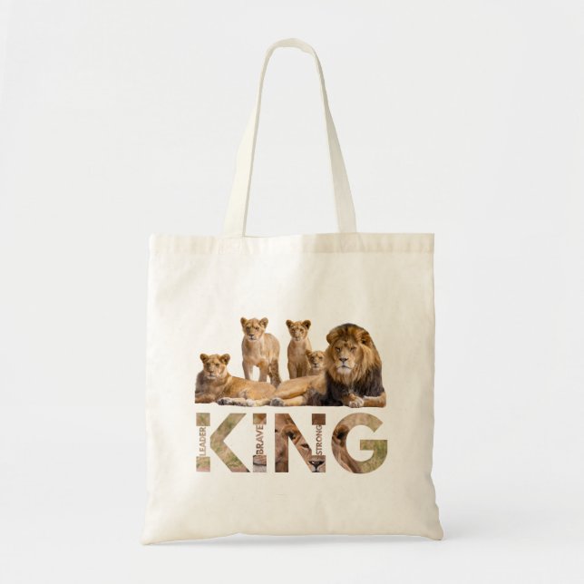 Bolso De Tela King of the Forest  (Frente)