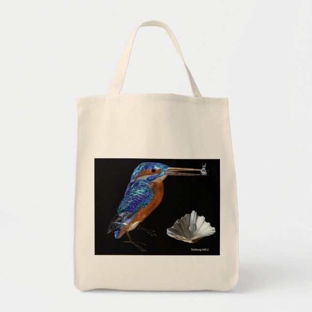Bolso De Tela KINGFISHER , Azul eléctrico, negro (Frente)