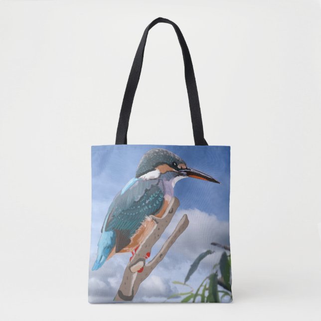 Bolso De Tela Kingfisher y Willow Tote Bag (Anverso)