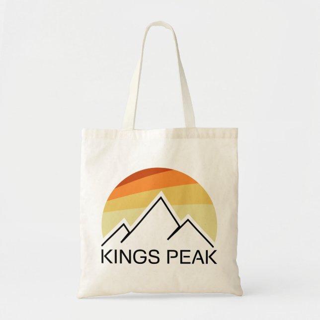 Bolso De Tela Kings Peak Utah Retro (Frente)
