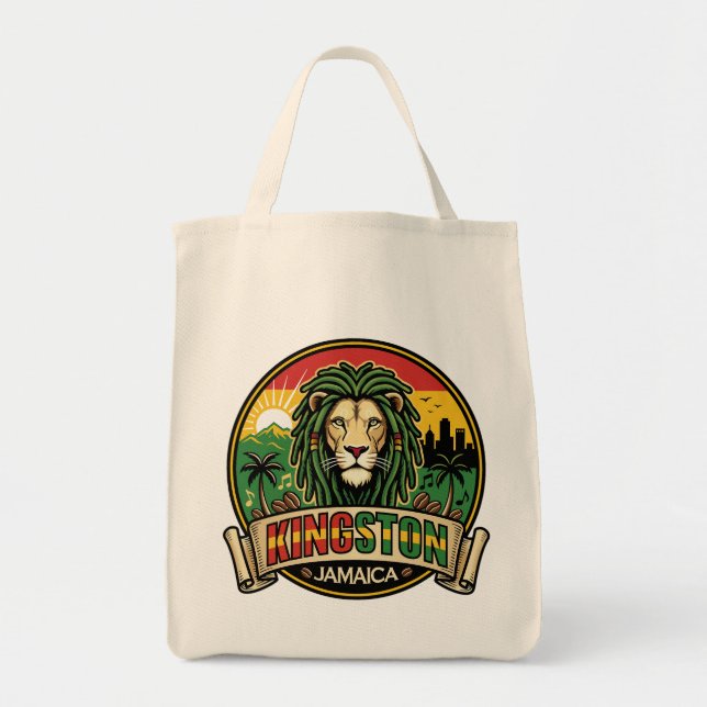 Bolso De Tela Kingston Jamaica Island Caribbean (Frente)