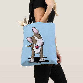 Bolso De Tela KiniArt Bull Terrier atigrado