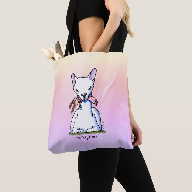 Bolso De Tela KiniArt Dolly Llama (Detalle)
