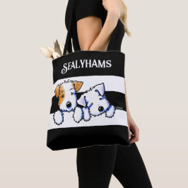 Bolso De Tela KiniArt Sealyham Terriers Tote Bag