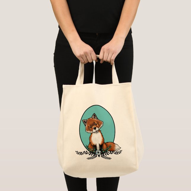 Bolso De Tela KiniArt Sweet Fox (Anverso (producto))