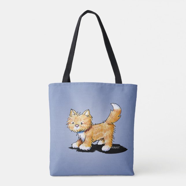 Bolso De Tela KiniArt Tabby Gato Kitty (Reverso)
