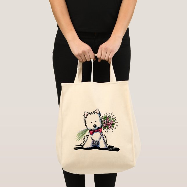 Bolso De Tela KiniArt Valentine Westie Bag (Anverso (producto))