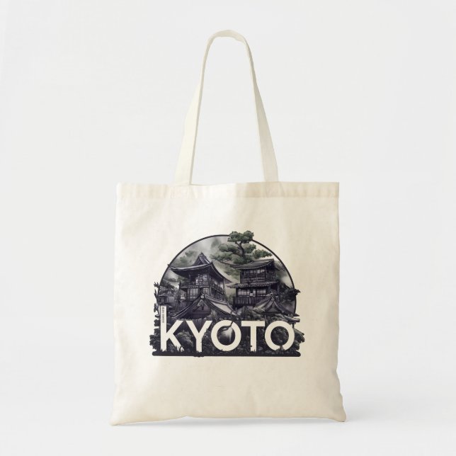 Bolso De Tela Kioto City Japón (Frente)