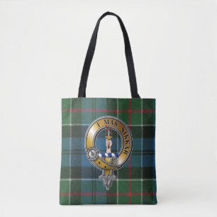 Bolso De Tela Kirkpatrick Tartán y Badge