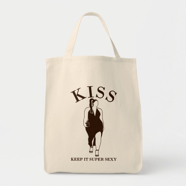 Bolso De Tela KISS - Manténgalo Super Sexy (Frente)