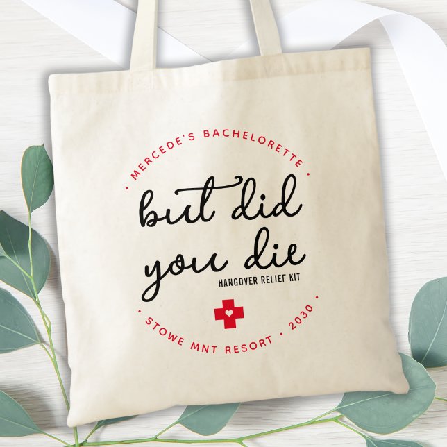 Bolso De Tela Kit de alivio de resaca de resaca personalizada pe (Subido por el creador)