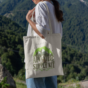 Bolso De Tela Kit de suministros de aventura con nombre personal