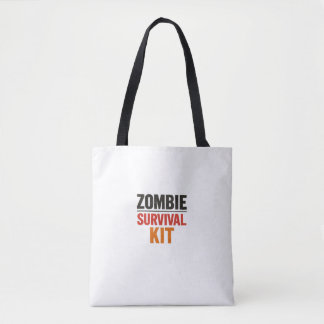 Bolso De Tela Kit de supervivencia zombie – Tipografía vintage m