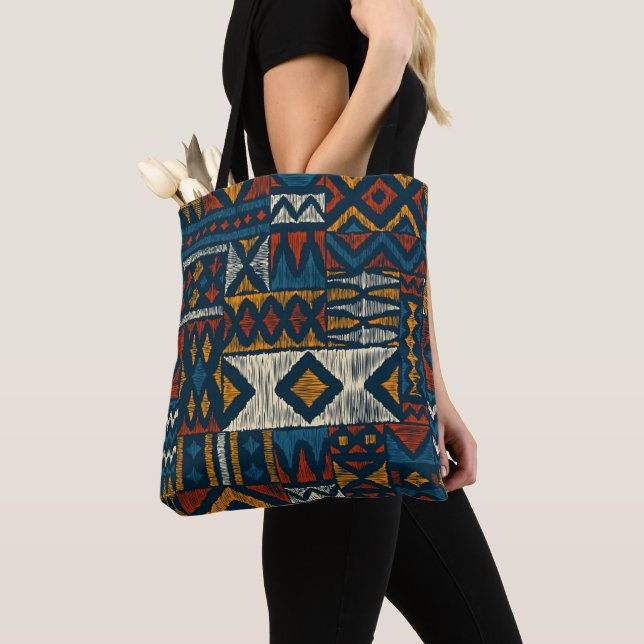 Bolso De Tela Kitengue Ankara chitenge Pattern Africa (Detalle)