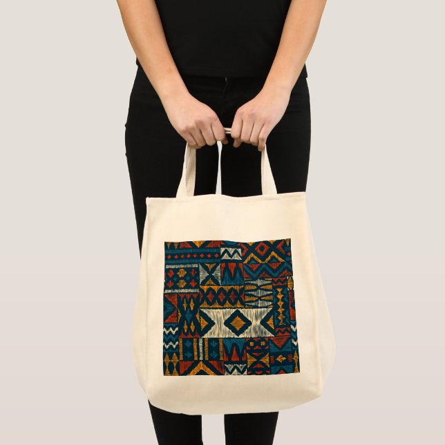 Bolso De Tela Kitengue chitenge Pattern Africa (Anverso (producto))