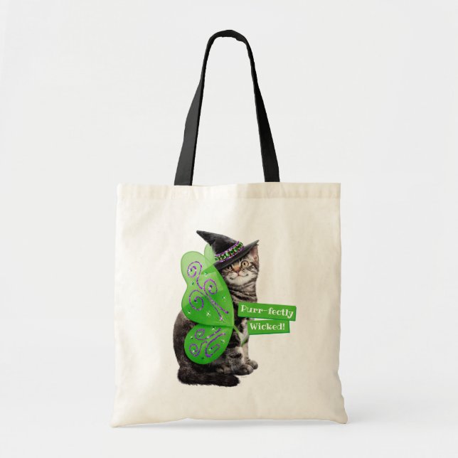 Bolso De Tela Kitten Witch Fairy (Frente)