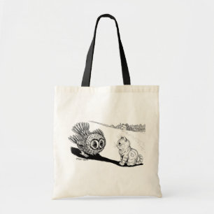Bolso De Tela Kitten y Owl, Louis Wain