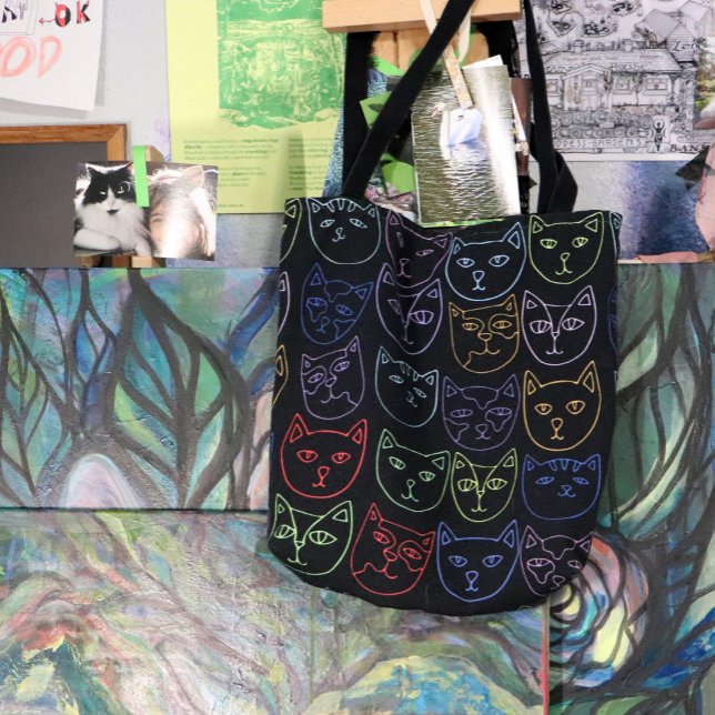 Bolso De Tela Kitties retro 80 (Subido por el creador)
