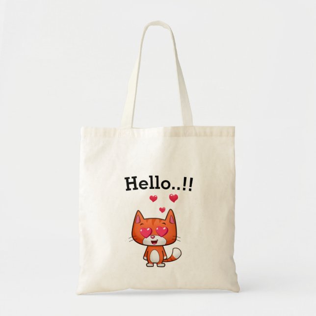 Bolso De Tela Kitty (Frente)