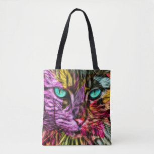Bolso De Tela Kitty Cat Kitten Artsy Design