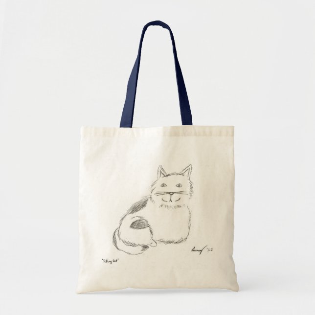 Bolso De Tela Kitty Sketch Tote Bag (Frente)