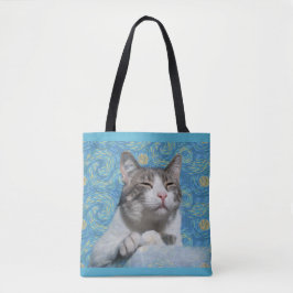 Bolso De Tela Kitty Starry Night