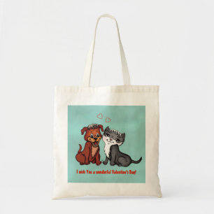 Bolso De Tela Kitty y Puppy