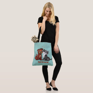 Bolso De Tela Kitty y Puppy , Editar tu texto