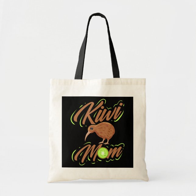 Bolso De Tela Kiwi Bird Mom New Zealand Kiwi (Frente)
