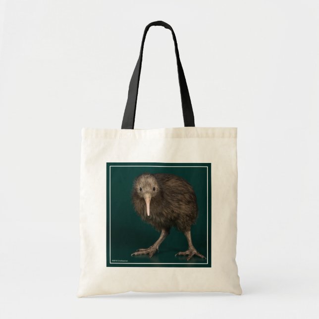 Bolso De Tela Kiwi Brown, Isla del Norte (Frente)