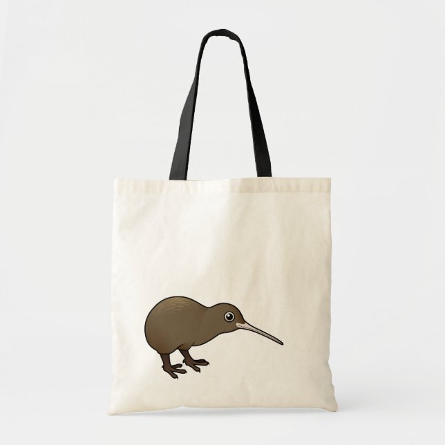 Bolso De Tela Kiwi lindo de Brown de Nueva Zelanda (Frente)